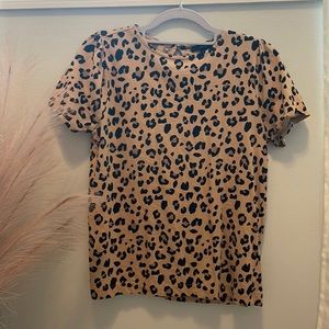 J. Crew Leopard Print Top